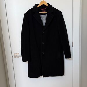 Massimo Men's Black Pea Coat